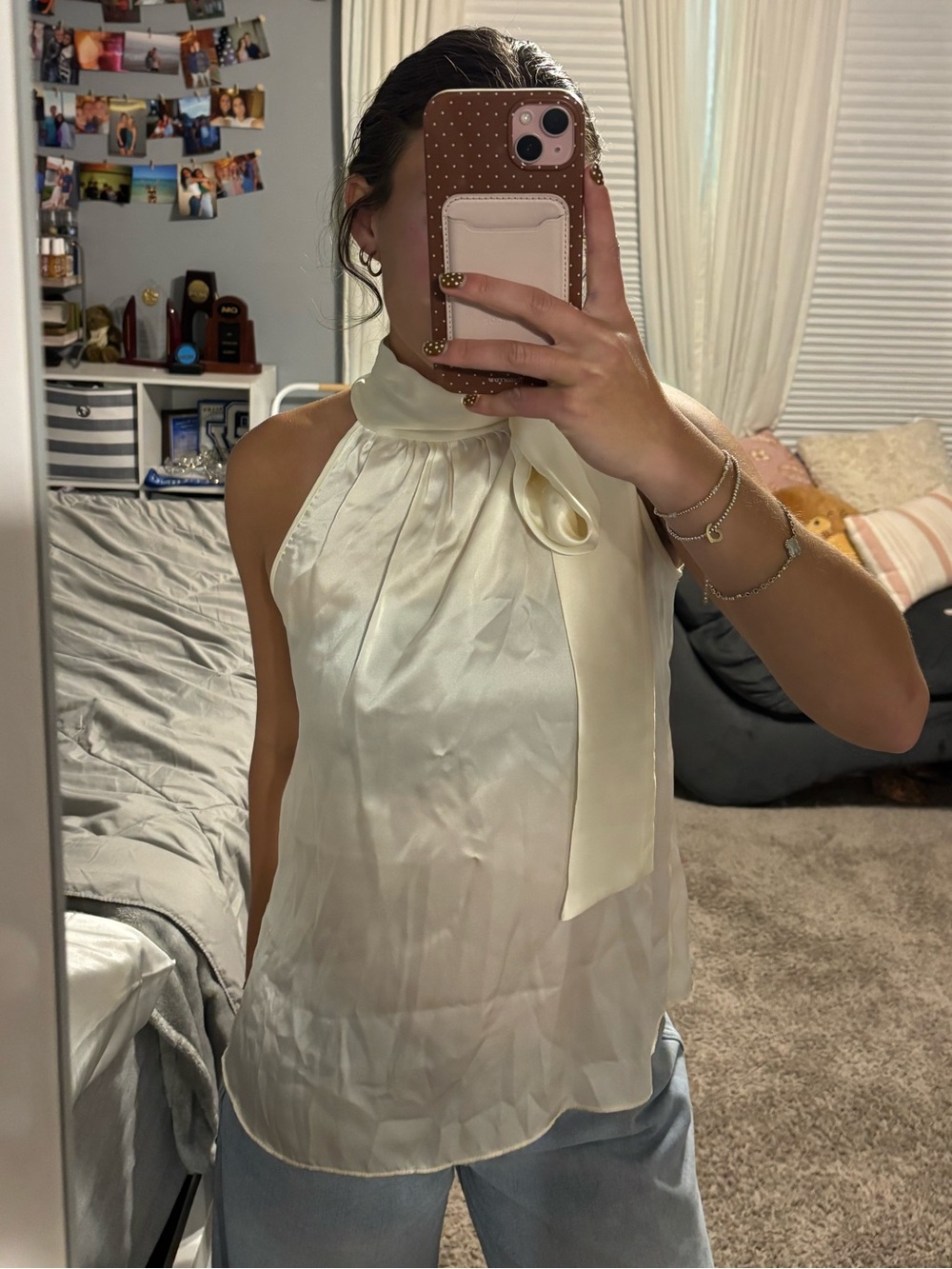 Aum-Couture 100% silk tank top